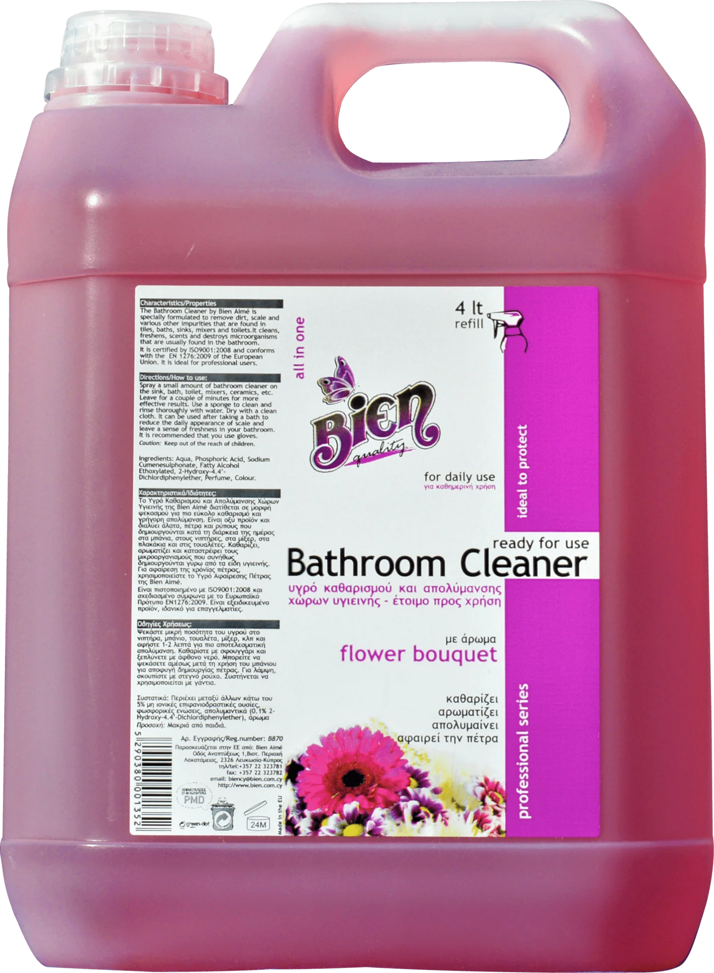 Bathroom cleaner fresh flower bouquet 4 ltr