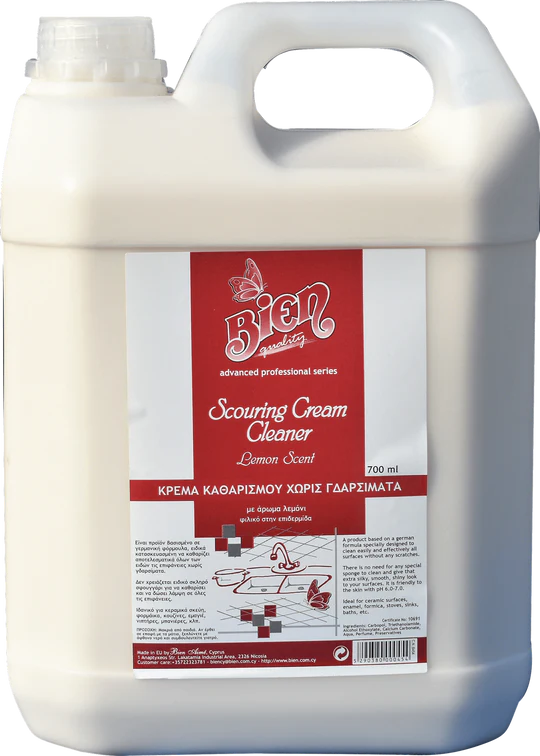 Scouring Cream Cleaner Lemon Scent 4ltr