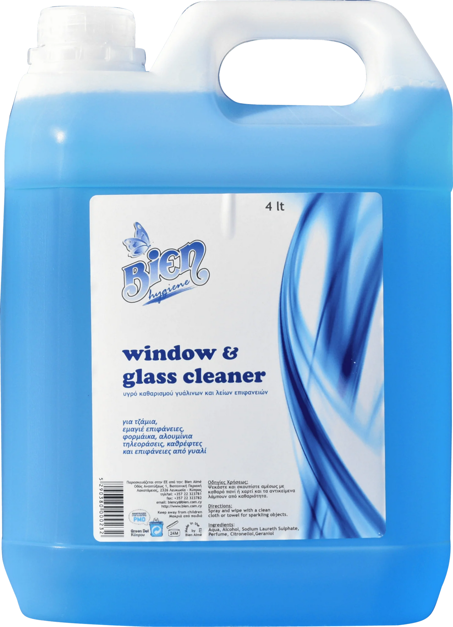 Windows and Glass cleaner 4 ltr