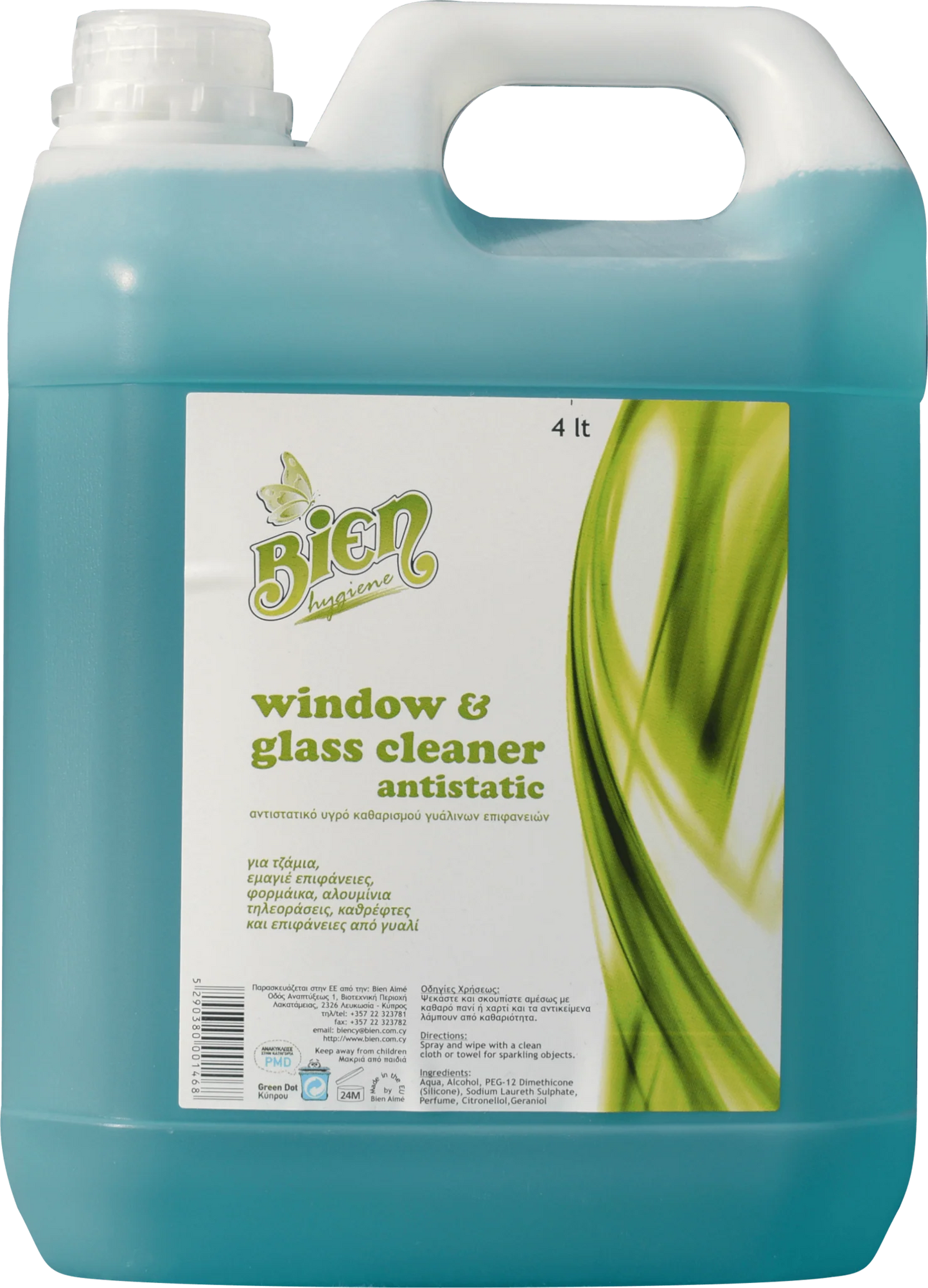 Windows & Glass cleaner Antistatic 4 ltr