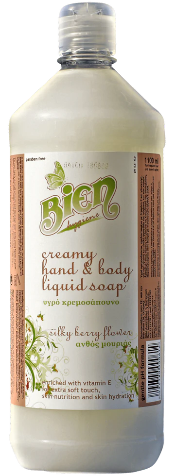 Creamy Hand and Body liquid Soap Silky Berry Flower 1.1 ltr