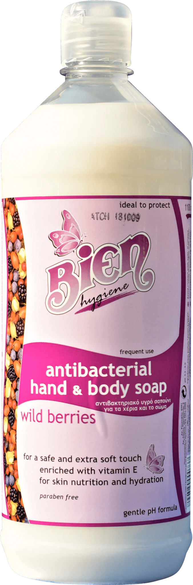 Antibacterial Hand and Body Soap Wild berries 1.1 ltr