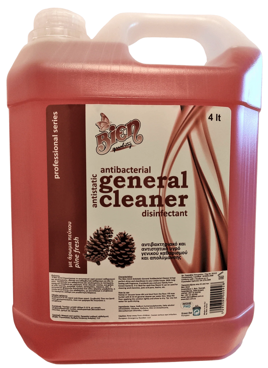 Αντιβακτηριδιακό Αντιστατικό General Cleaner pine φρέσκο 4 lt