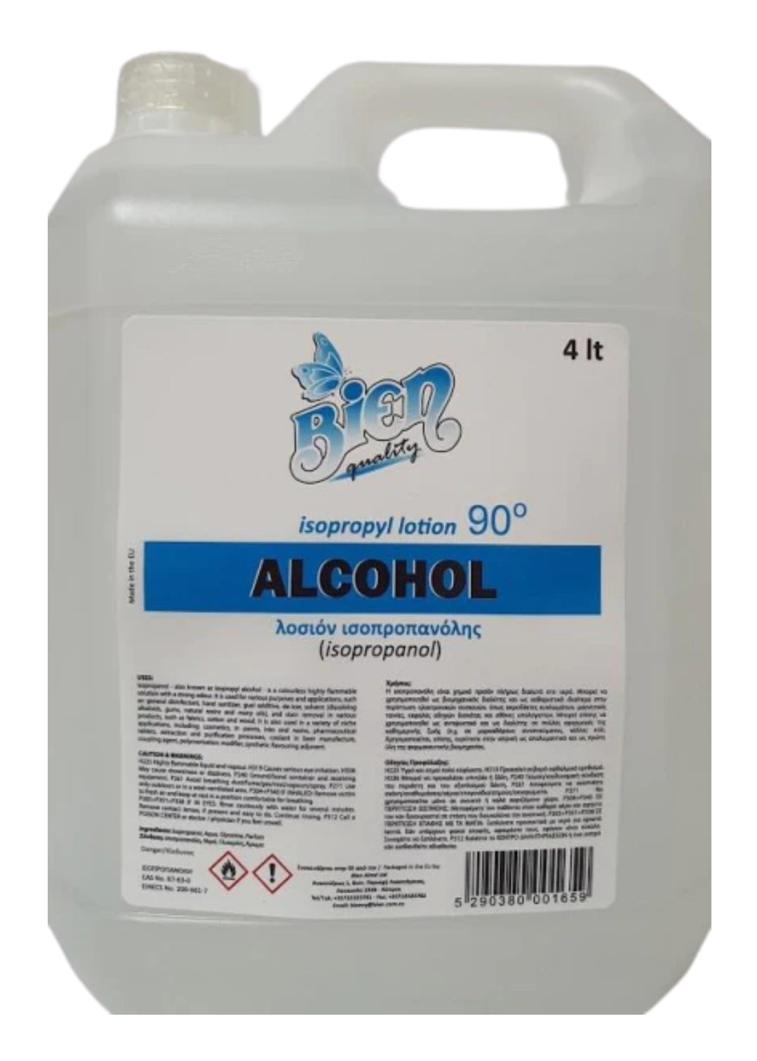 Alcohol lotion 90% 4ltr