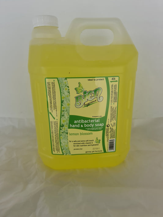 Antibacterial Hand and Body Soap Lemon blossom 4 ltr