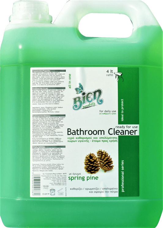 Bathroom cleaner fresh Spring pine 4 ;ltr
