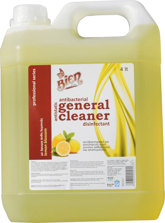 Antibacterial Antistatic General Cleaner Lemon blossom 4 ltr