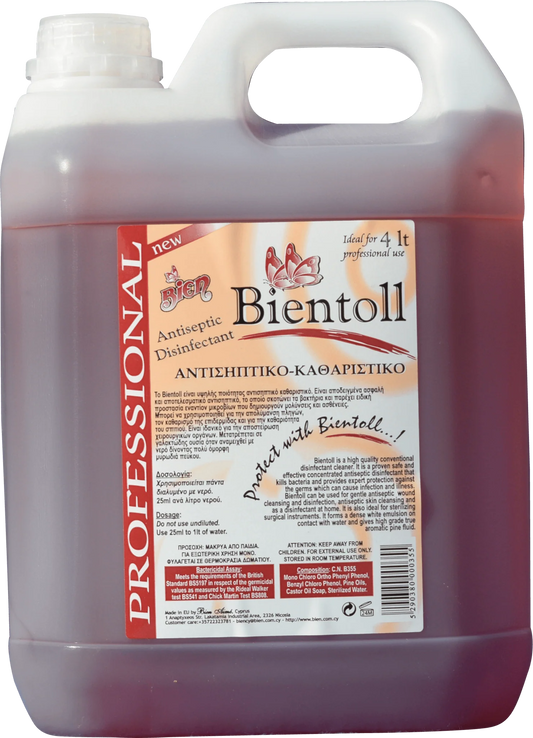 Bientoll Antiseptic Concentrated Disinfectant 4ltrs