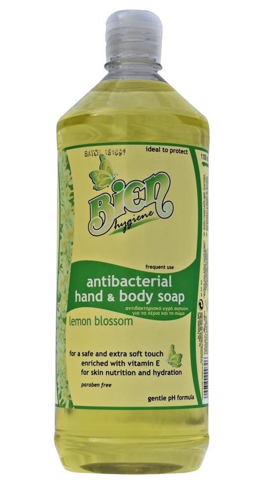 Antibacterial Hand and Body Soap Lemon blossom 1.1 ltr
