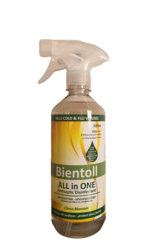 Bientol All in One Αντισηπτικό Απολυμαντικό Επιφανειών Άνθη Εσπεριδοειδών 500 ml