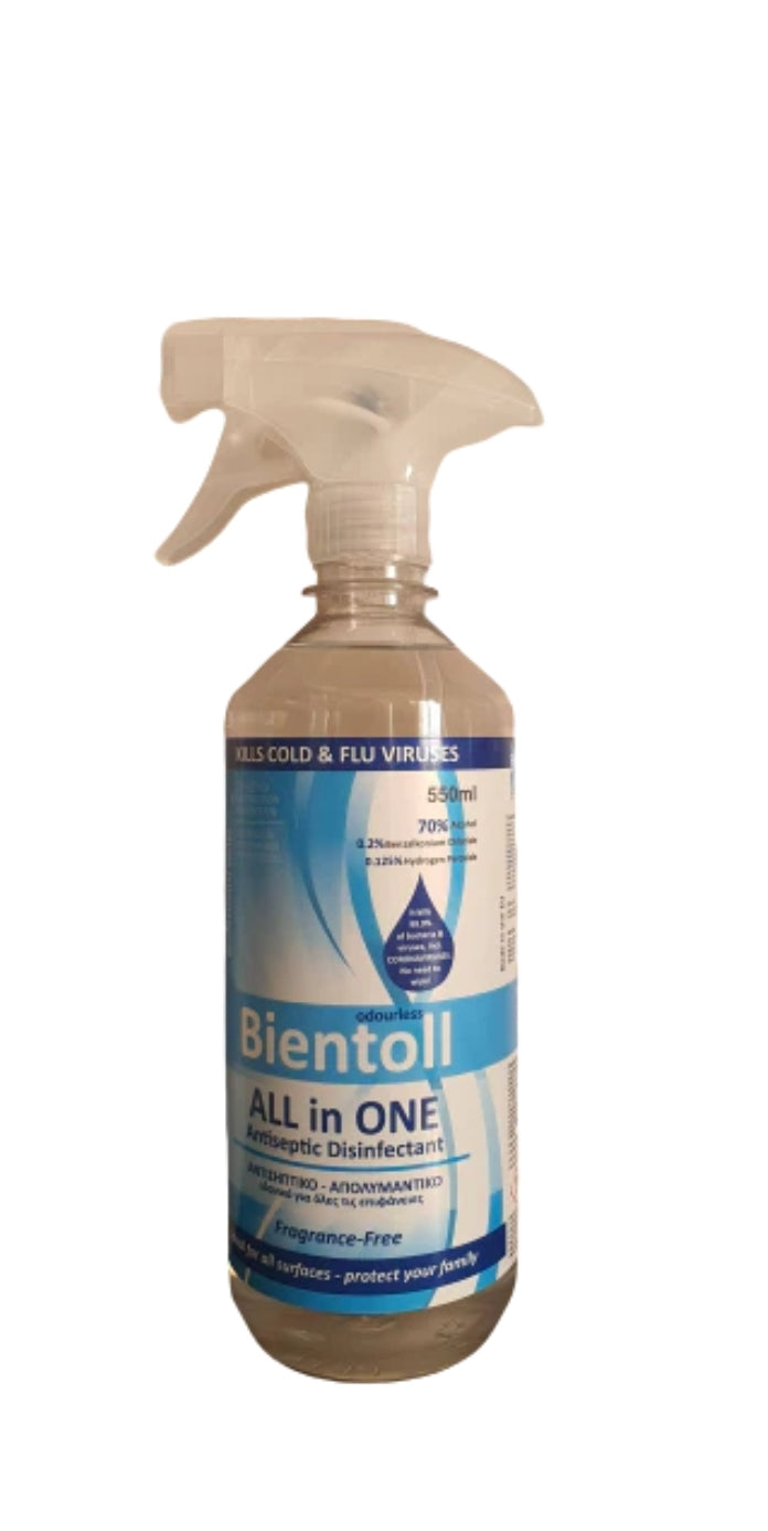 Bientoll All in One Antiseptic Disinfectant for surfaces Fragrance free 500 ml