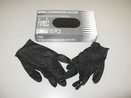 Γάντια μαύρα νιτριλίου